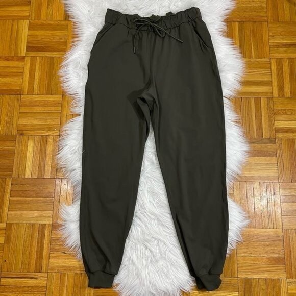 LULULEMON Women's Athletic Jogger Classic Fit Track Pants In Green Size 8 - Picture 1 of 10
